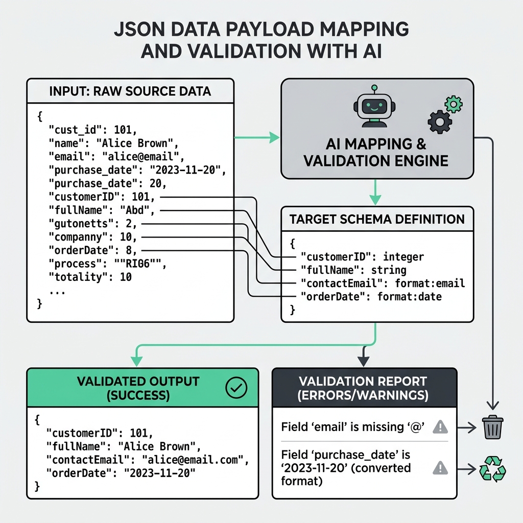 Split Screen JSON Payloads